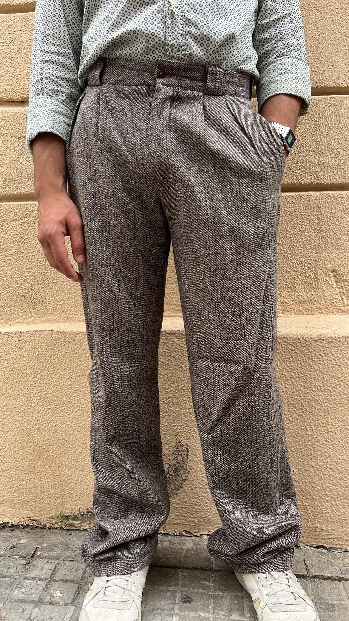 Brown Wool Pants