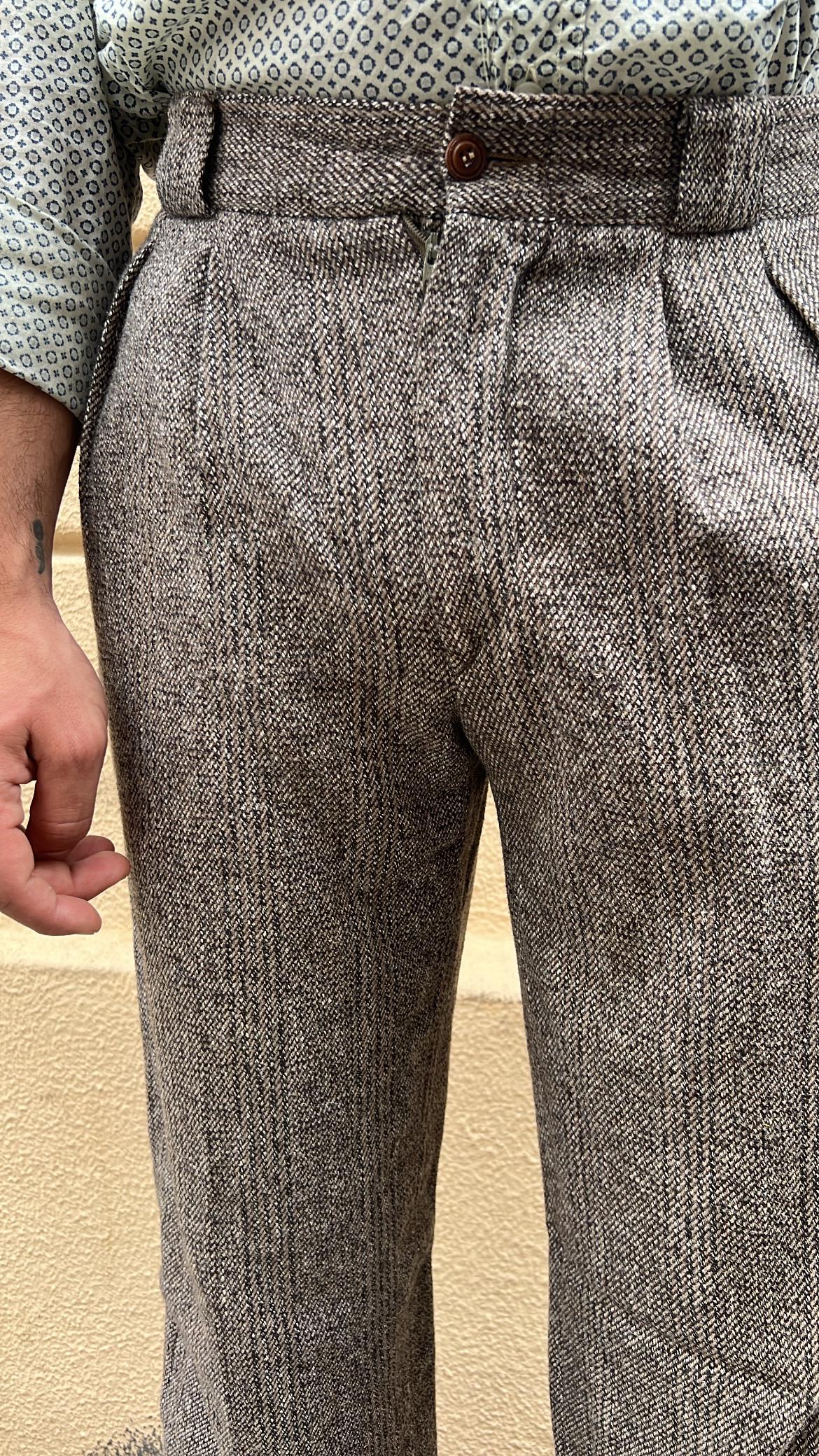 Brown Wool Pants