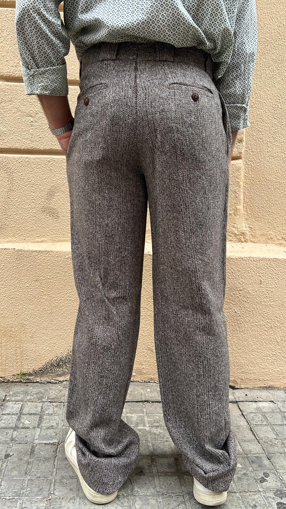 Brown Wool Pants