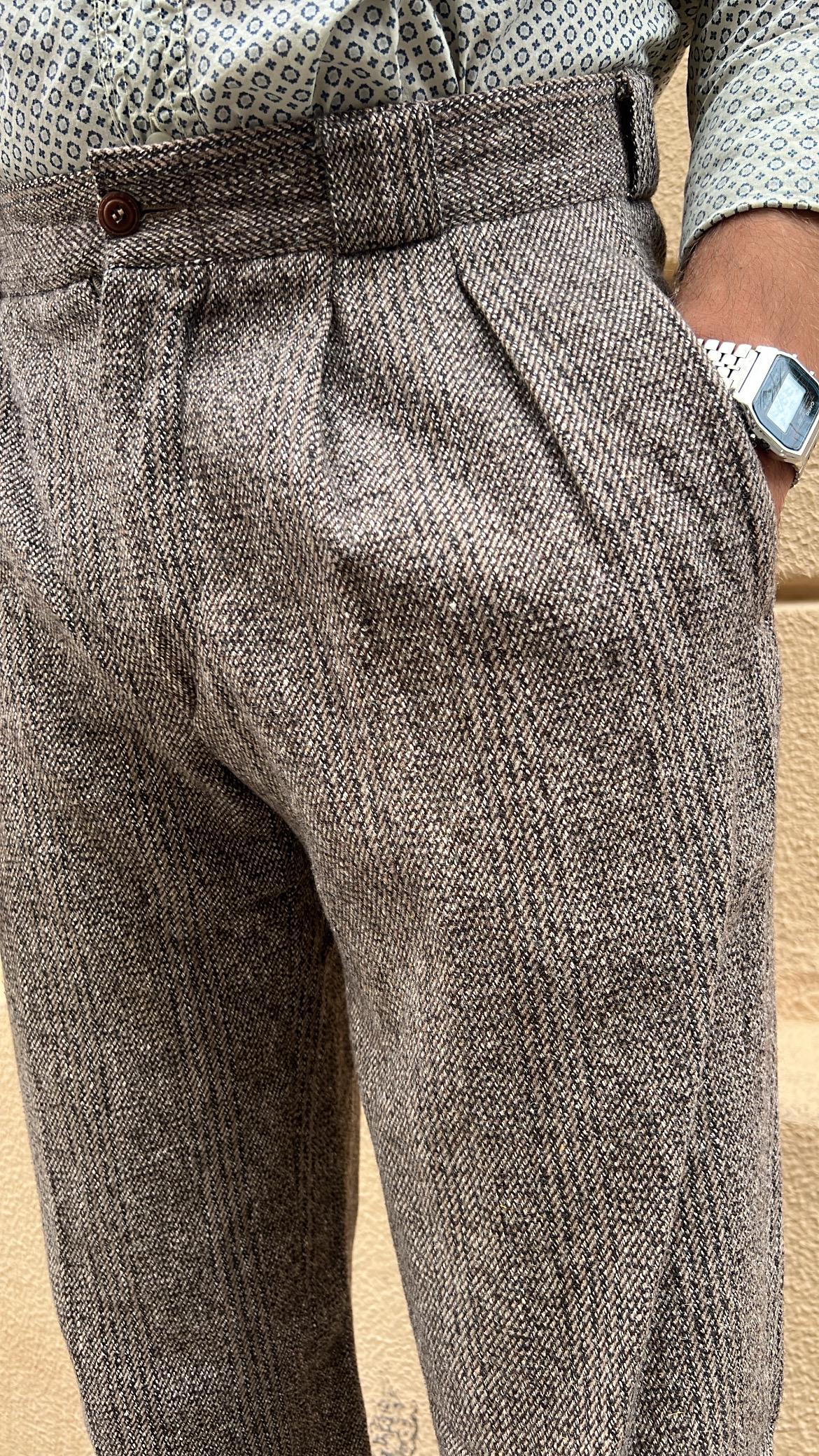 Brown Wool Pants