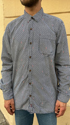 Navy Wrench Print Shirt