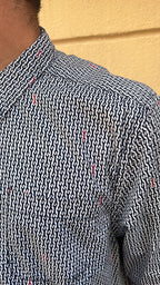 Navy Wrench Print Shirt