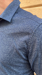 Abstract Swirl Print Shirt