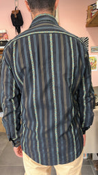 Striped Floral Print Shirt