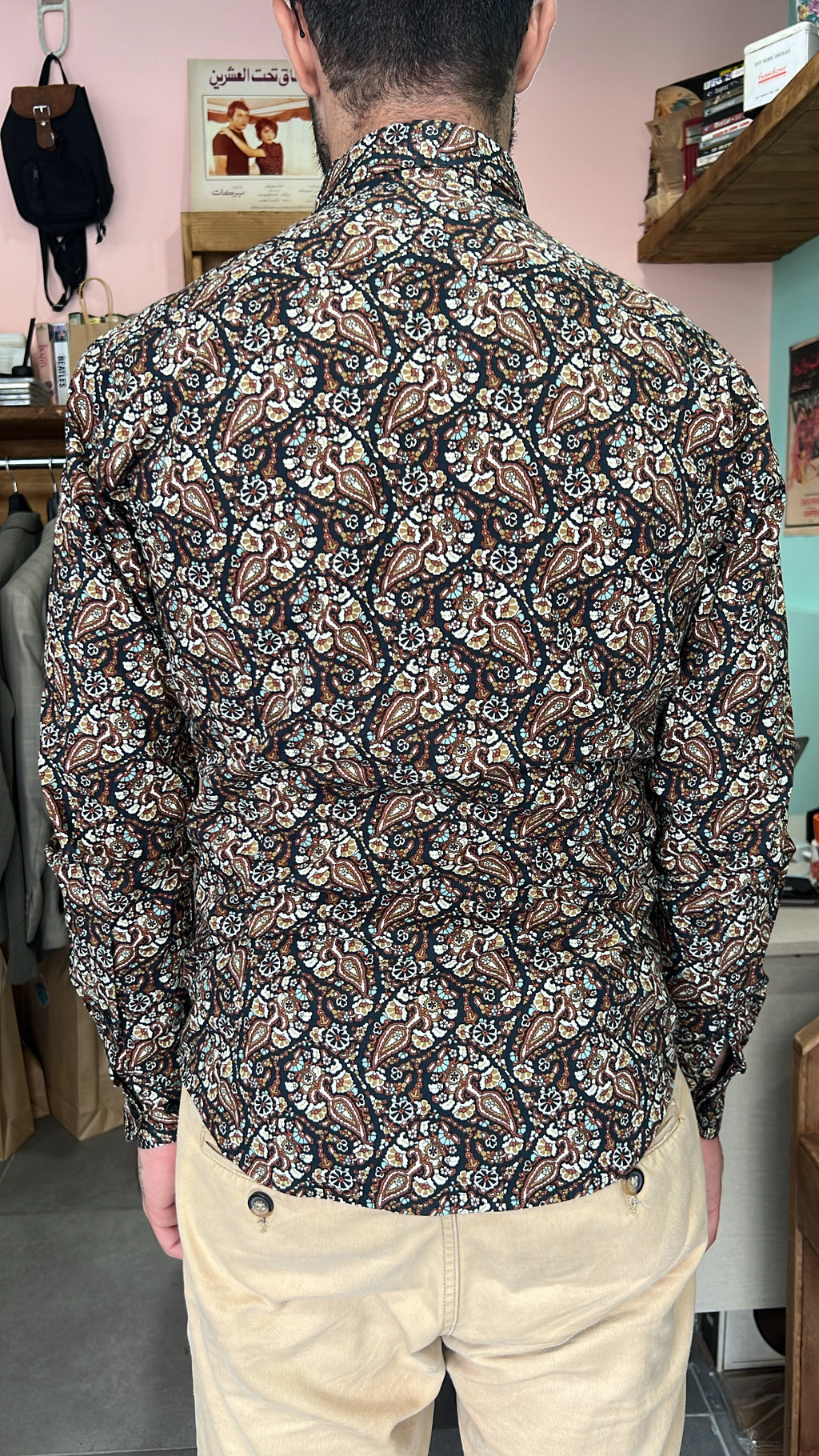 Retro Paisley Print Shirt
