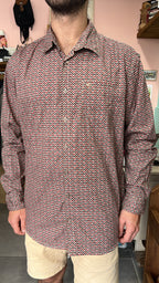 Red & Gray Houndstooth Shirt
