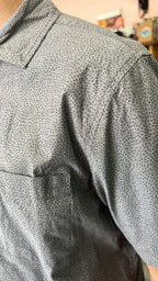 Gray Dotted Print Shirt