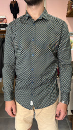 Abstract Micro-Print Shirt