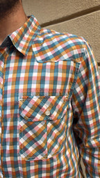 Multi-Color Plaid Western Shirt