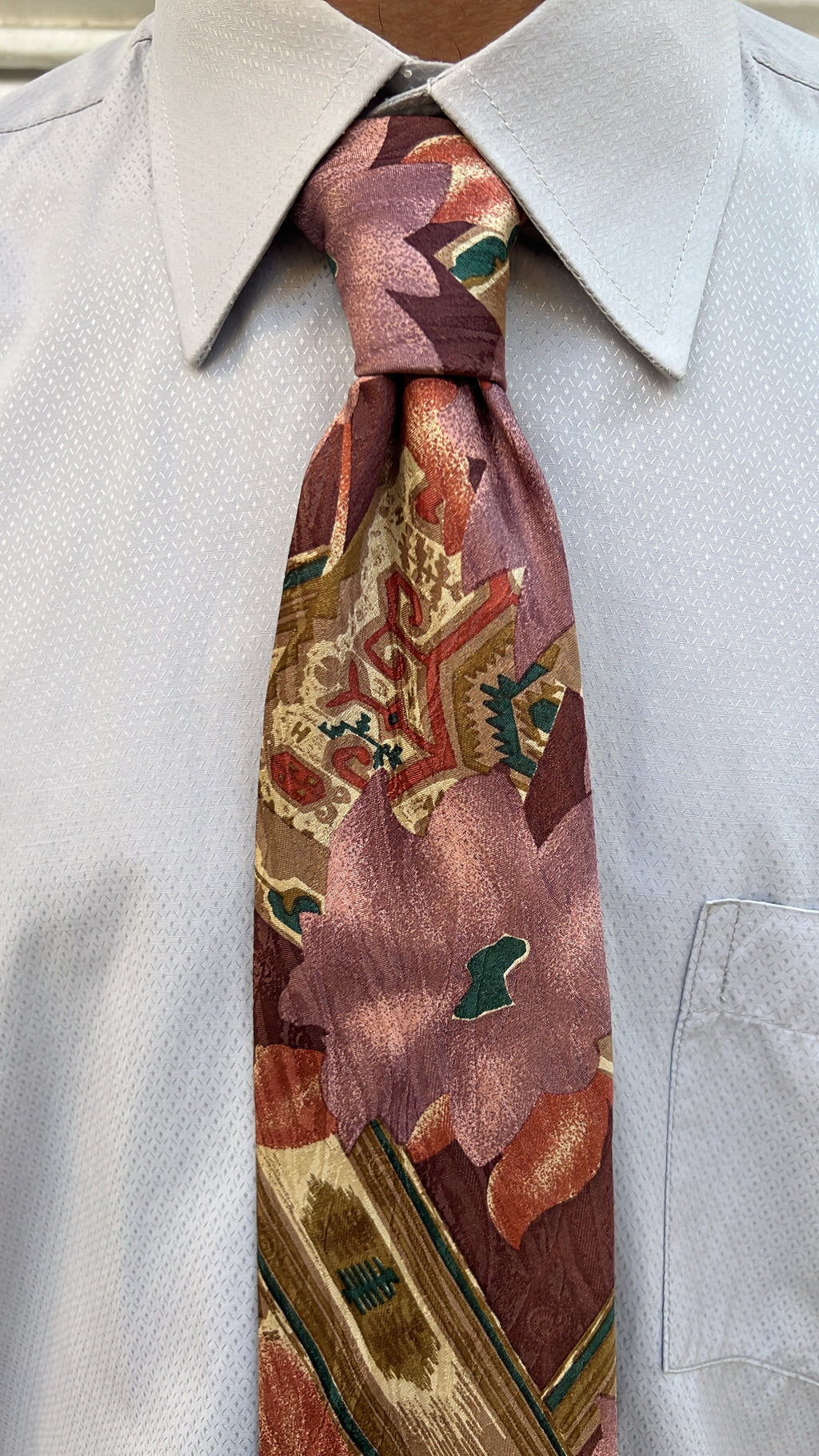 Vintage Abstract Floral Tie