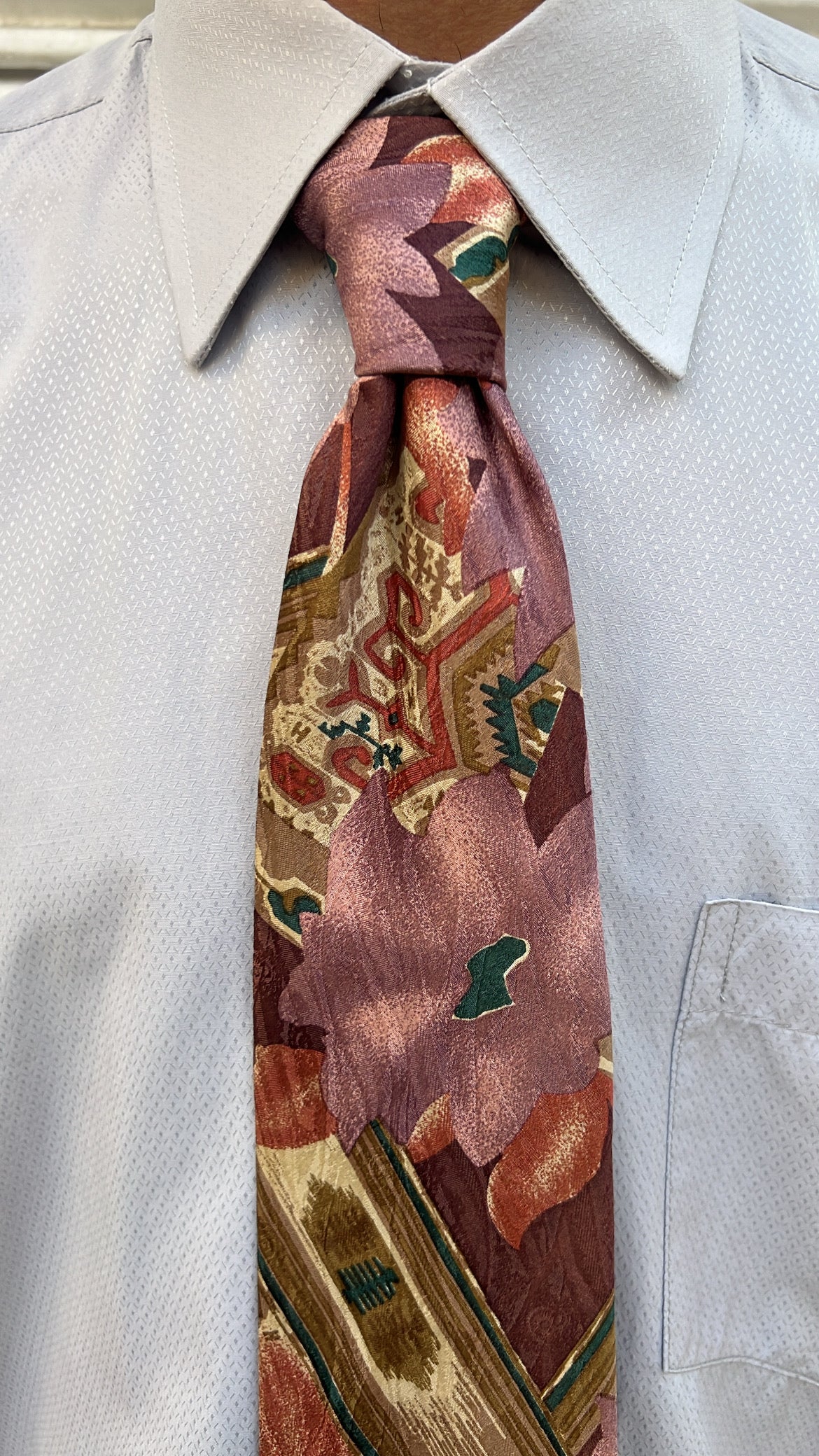 Vintage Abstract Floral Tie