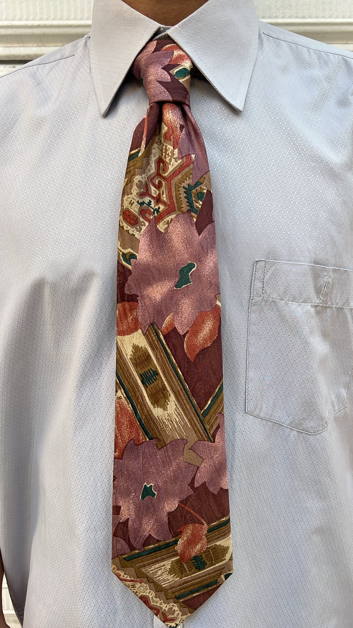 Vintage Abstract Floral Tie