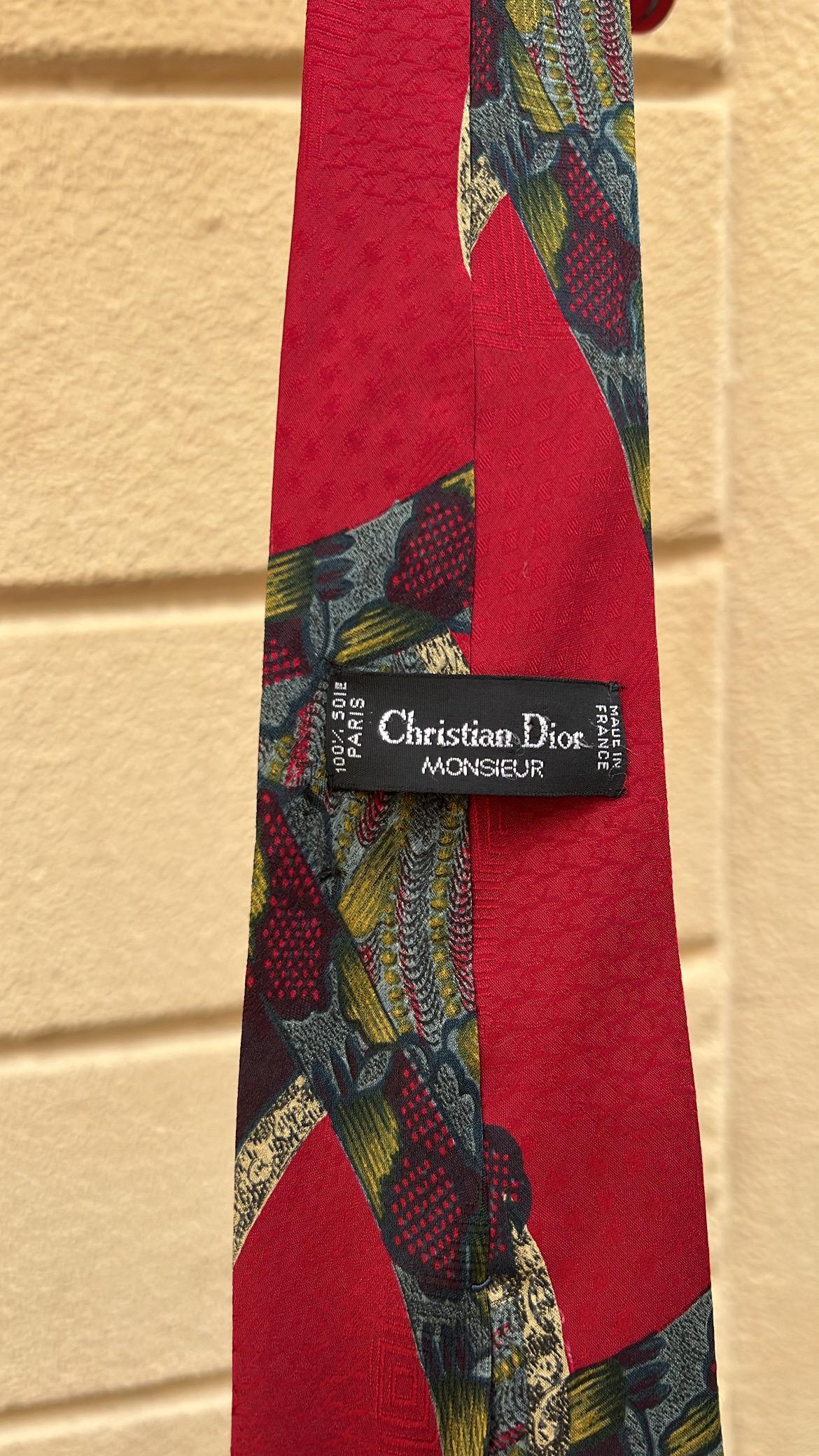 Christian Dior Vintage Silk Necktie