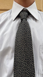Dark Grey Textured Tie