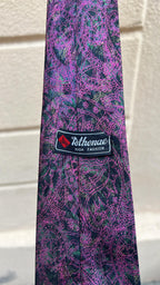 Purple and Green Tie Paisley
