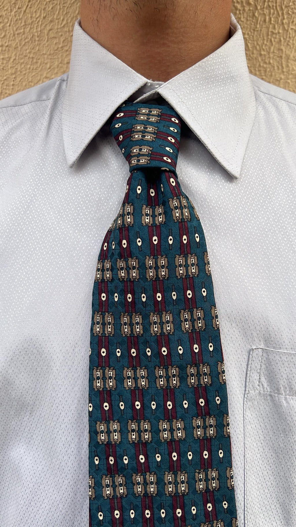 Blue-Green Vintage Tie