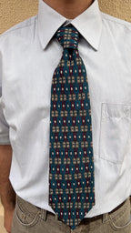 Blue-Green Vintage Tie