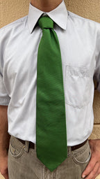 Vintage Green Textured Tie