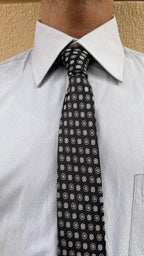 Black Dotted Tie