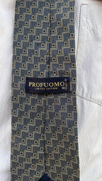 Grey Geometric Tie