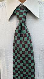 Green Checkered Tie