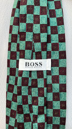 Green Checkered Tie