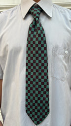 Green Checkered Tie