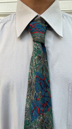 Vintage Abstract Green Tie