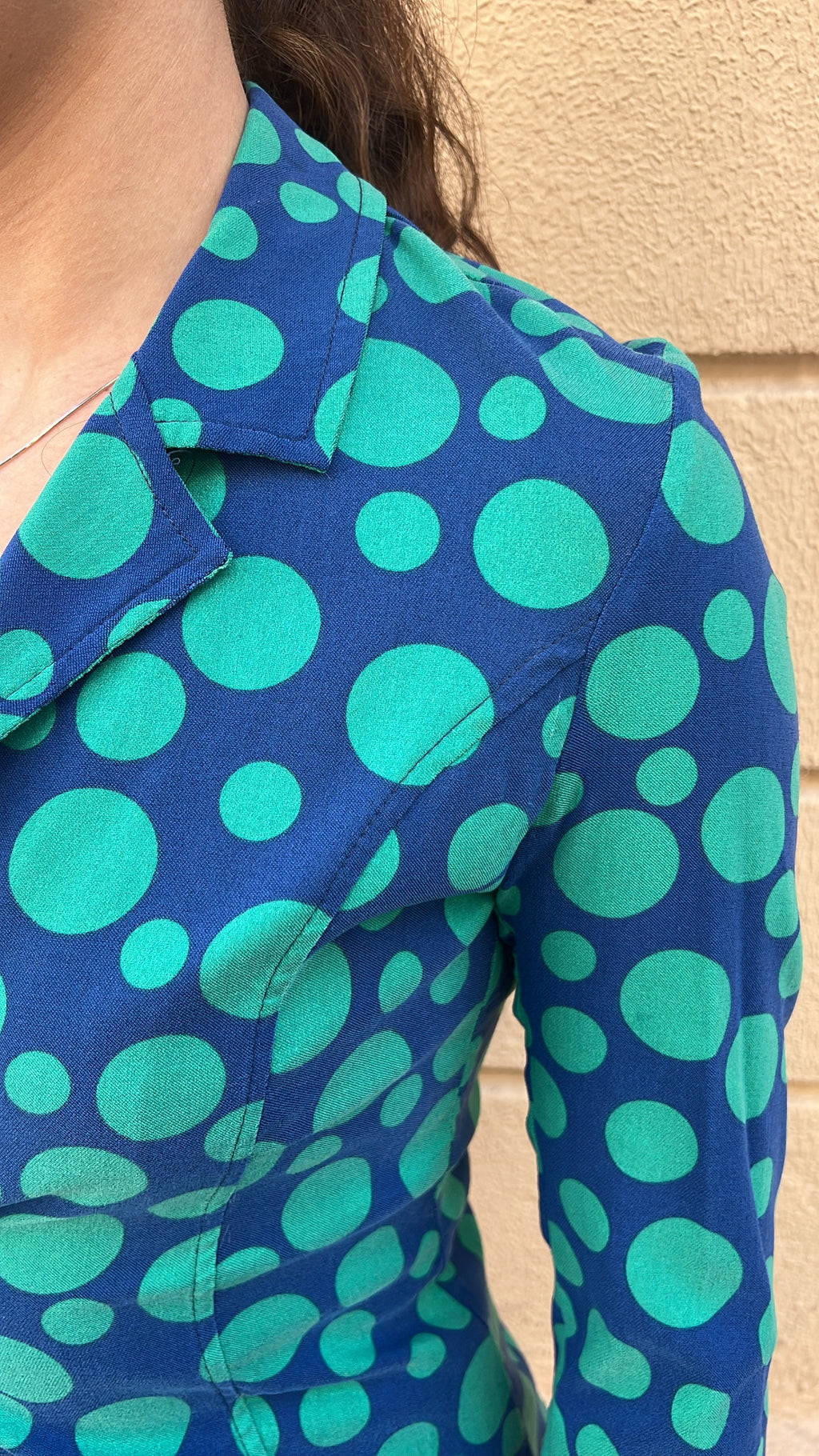 Dotted Blue Blazer