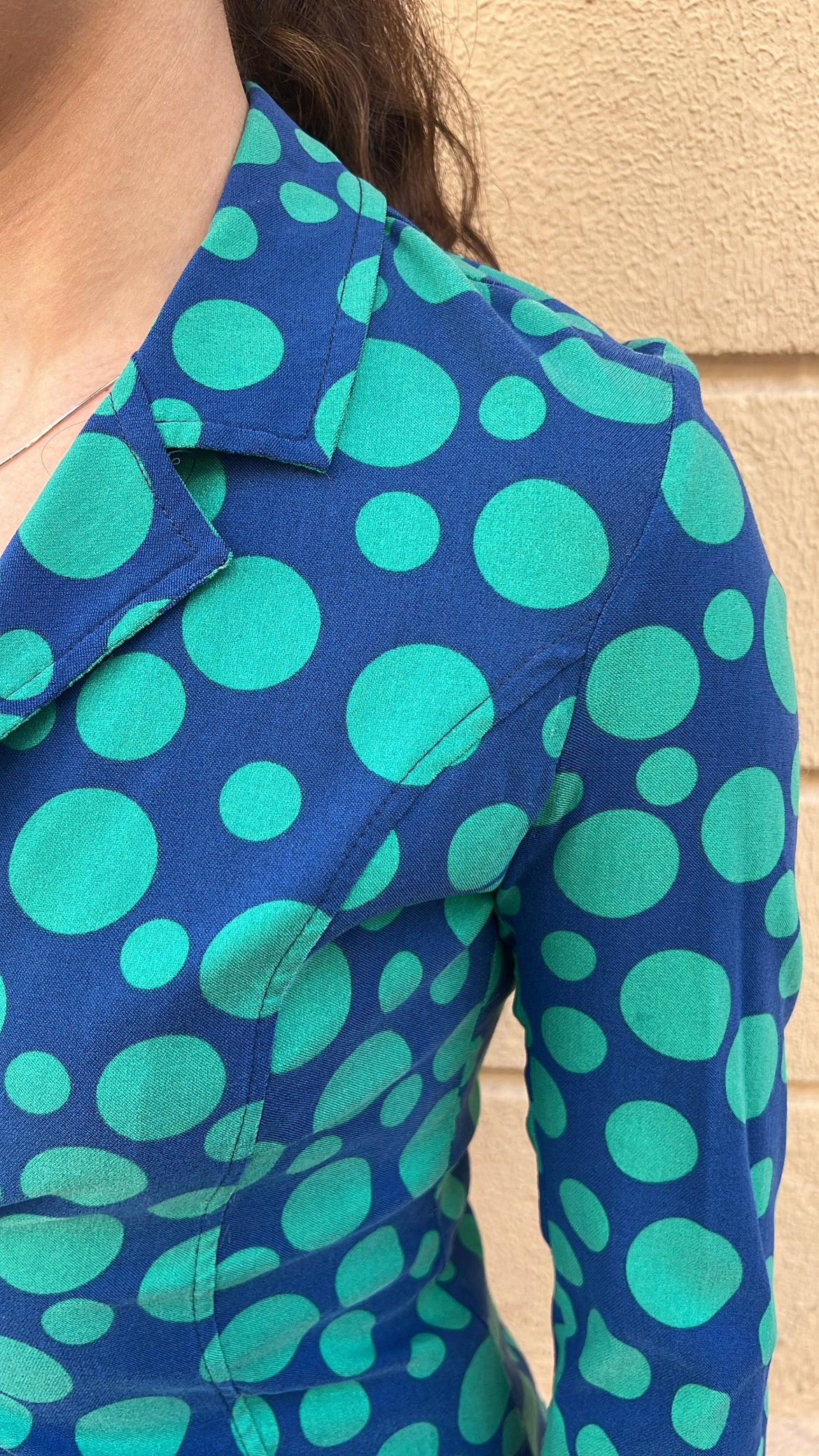 Dotted Blue Blazer