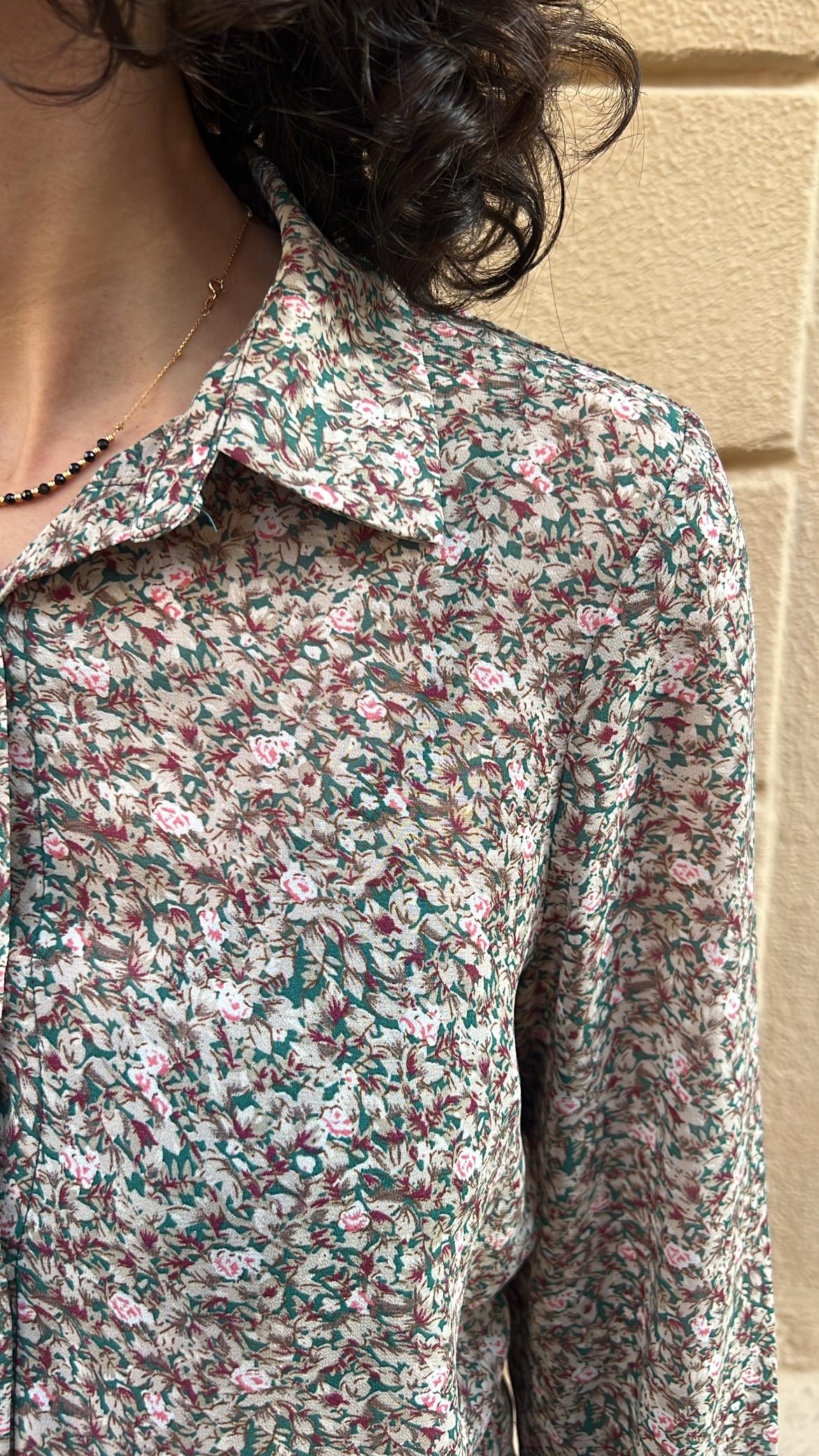 Vintage Ditsy Floral Blouse