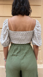 Lilac Floral Crop Top