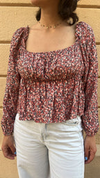 Floral Off-the-Shoulder Blouse