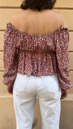 Floral Off-the-Shoulder Blouse